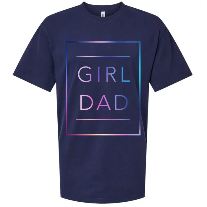 GirlDad Father of Proud Daughter Fathers Day Sueded Cloud Jersey T-Shirt