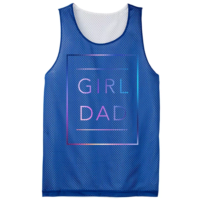 GirlDad Father of Proud Daughter Fathers Day Mesh Reversible Basketball Jersey Tank