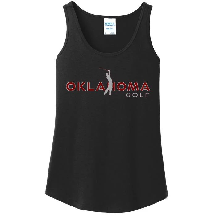 Golfer Fan Oklahoma City Golfing Play Souvenir Oklahoma Golf Ladies Essential Tank