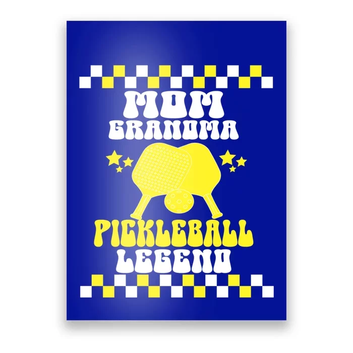 Groovy Funny Pickleball Mom Grandma Pickleball Legend Gift Poster