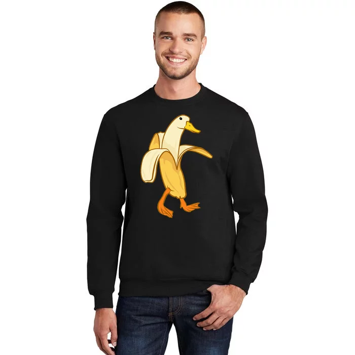 Goose Funny Pictures Goose My Humor Goose Banana Goose Tall Sweatshirt