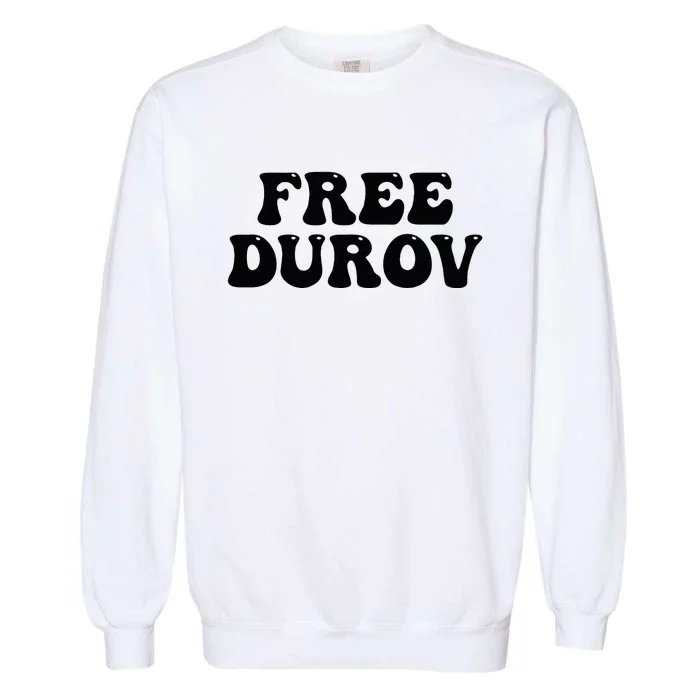 Groovy Free Pavel Durov Privacy Is Not A Crime Garment-Dyed Sweatshirt