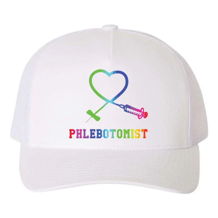 Gift For Phlebotomist Phlebotomy Butterfly Needle Heart Yupoong Adult 5-Panel Trucker Hat