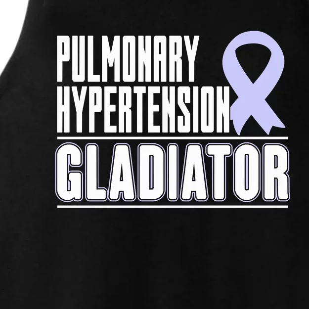 Gift For PH Patients Pulmonary Hypertension Awareness Ribbon Ladies Tri-Blend Wicking Tank