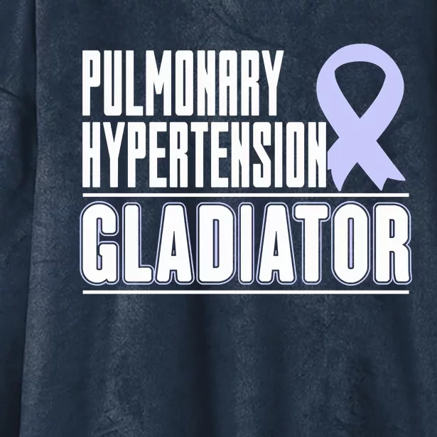 Gift For PH Patients Pulmonary Hypertension Awareness Ribbon Hooded Wearable Blanket