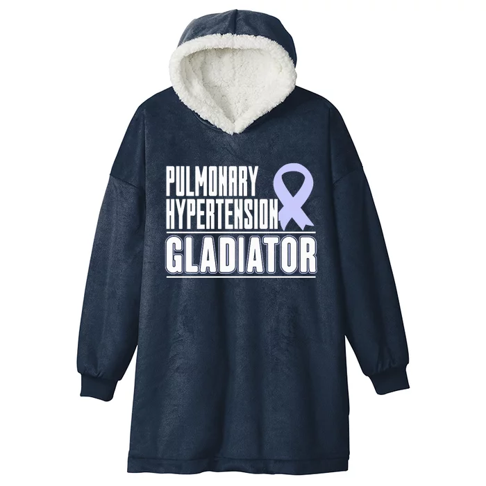 Gift For PH Patients Pulmonary Hypertension Awareness Ribbon Hooded Wearable Blanket