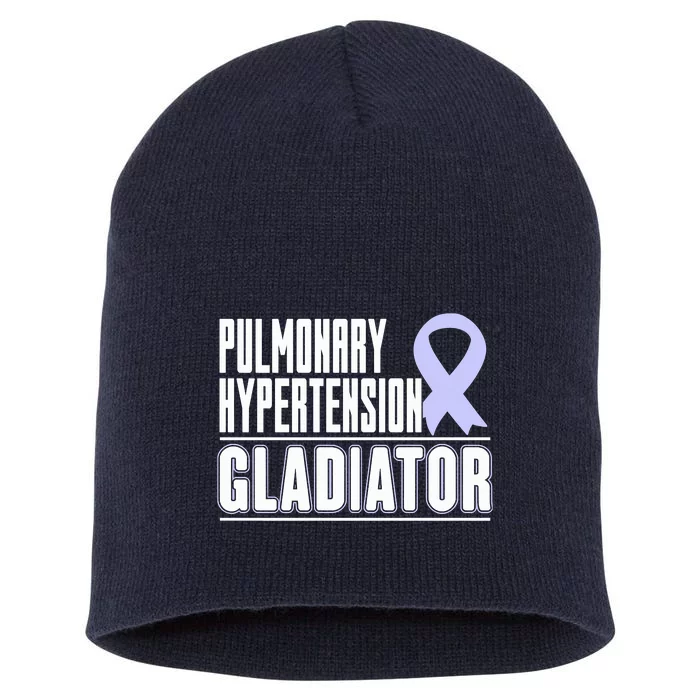 Gift For PH Patients Pulmonary Hypertension Awareness Ribbon Short Acrylic Beanie