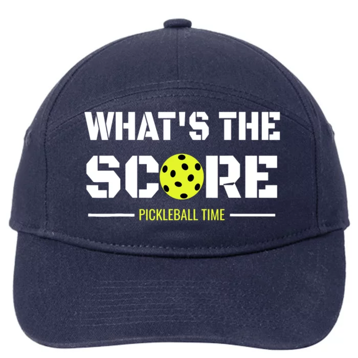 Gift For Pickleball Players With That What's The Score 7-Panel Snapback Hat