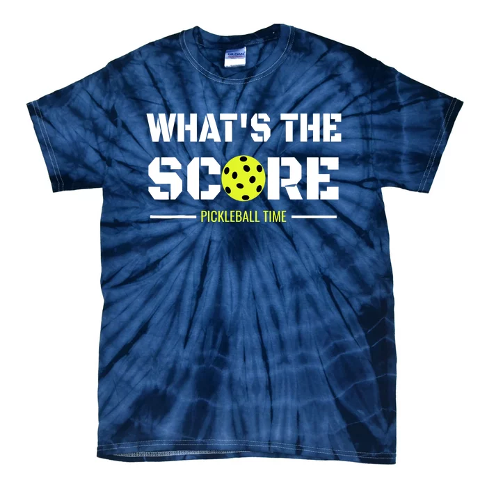 Gift For Pickleball Players With That What's The Score Tie-Dye T-Shirt