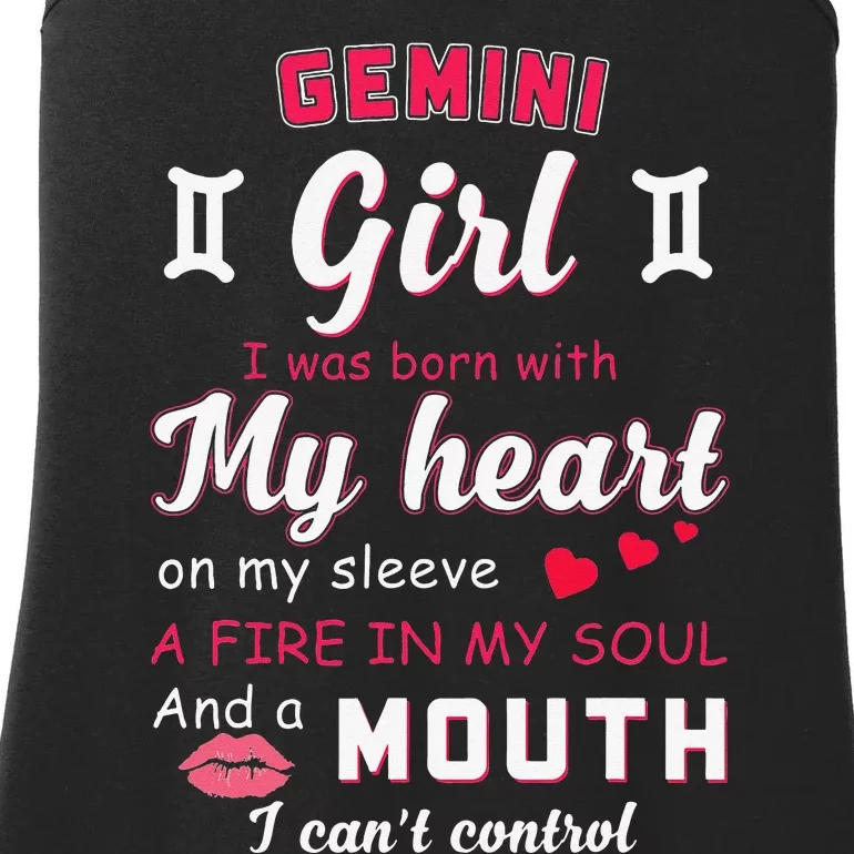 Gemini Funny Quote With Zodiac Sign Birthday Gift Ladies Essential Tank