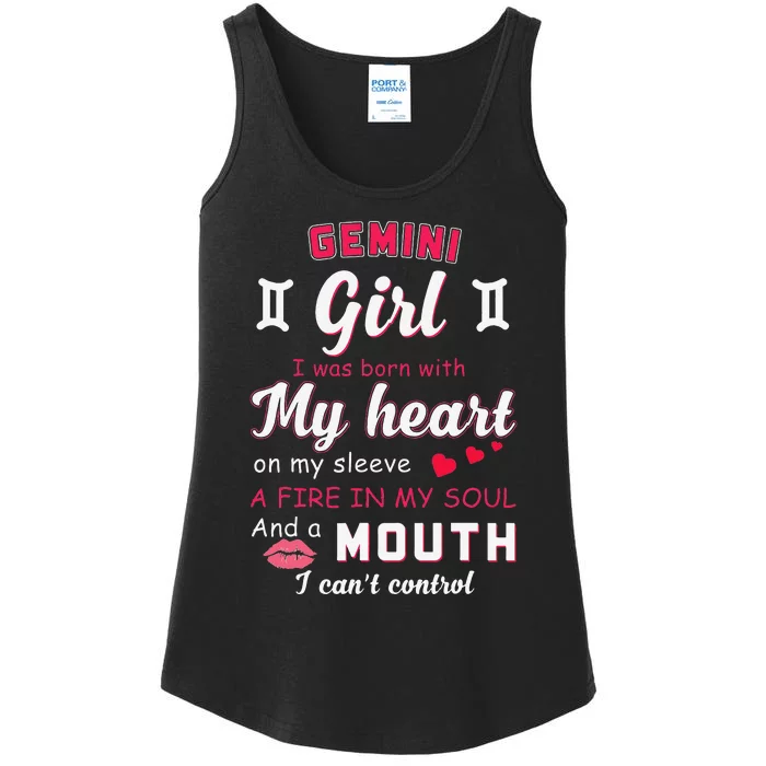 Gemini Funny Quote With Zodiac Sign Birthday Gift Ladies Essential Tank