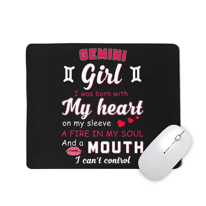 Gemini Funny Quote With Zodiac Sign Birthday Gift Mousepad