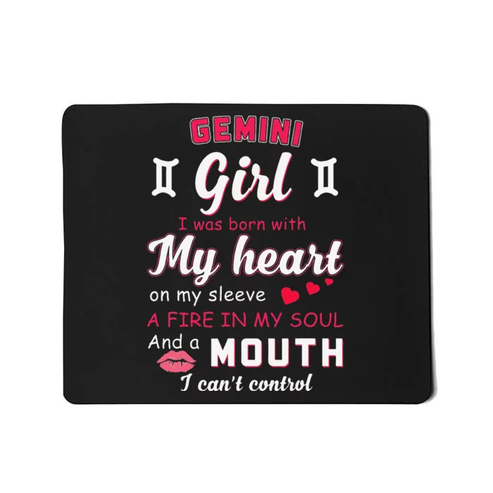 Gemini Funny Quote With Zodiac Sign Birthday Gift Mousepad