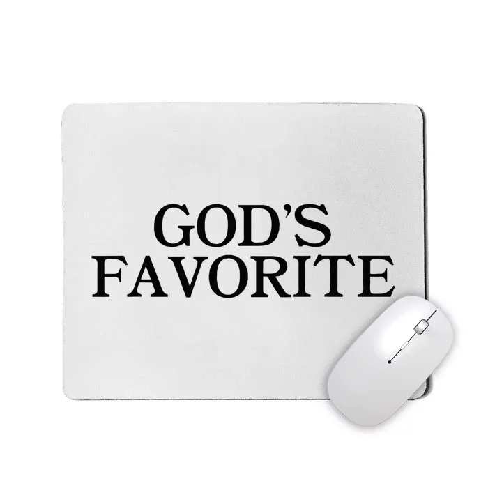 GodS Favorite Religion Love Church Christ Worship Slogan Mousepad