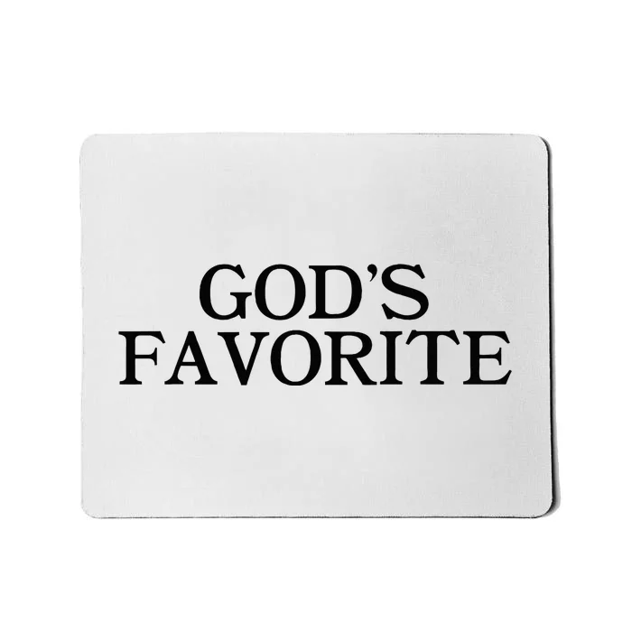 GodS Favorite Religion Love Church Christ Worship Slogan Mousepad