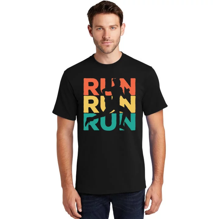 Gift For Runners Retro Vintage Running Tall T-Shirt