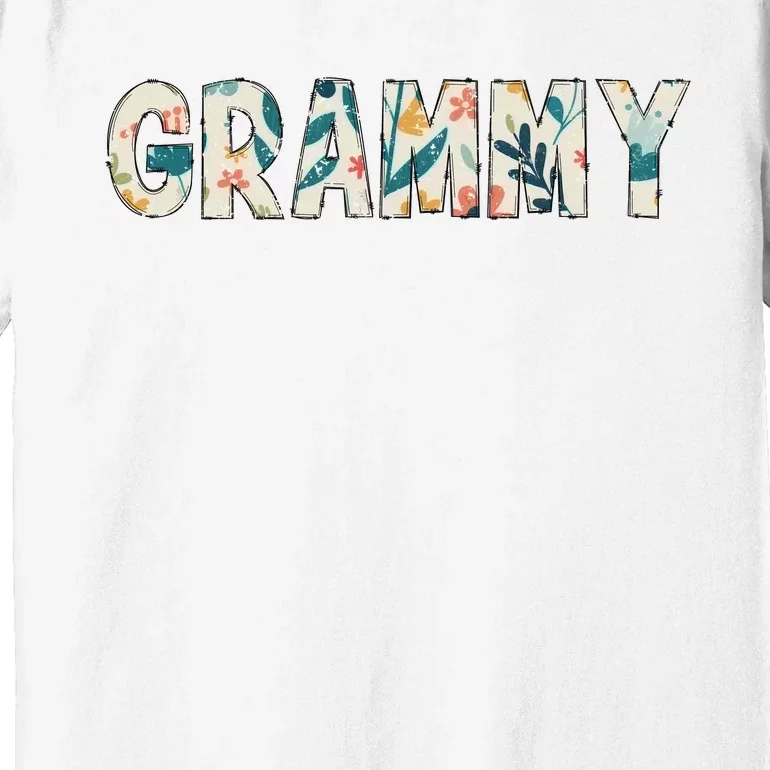 Grammy Floral Retro Premium T-Shirt