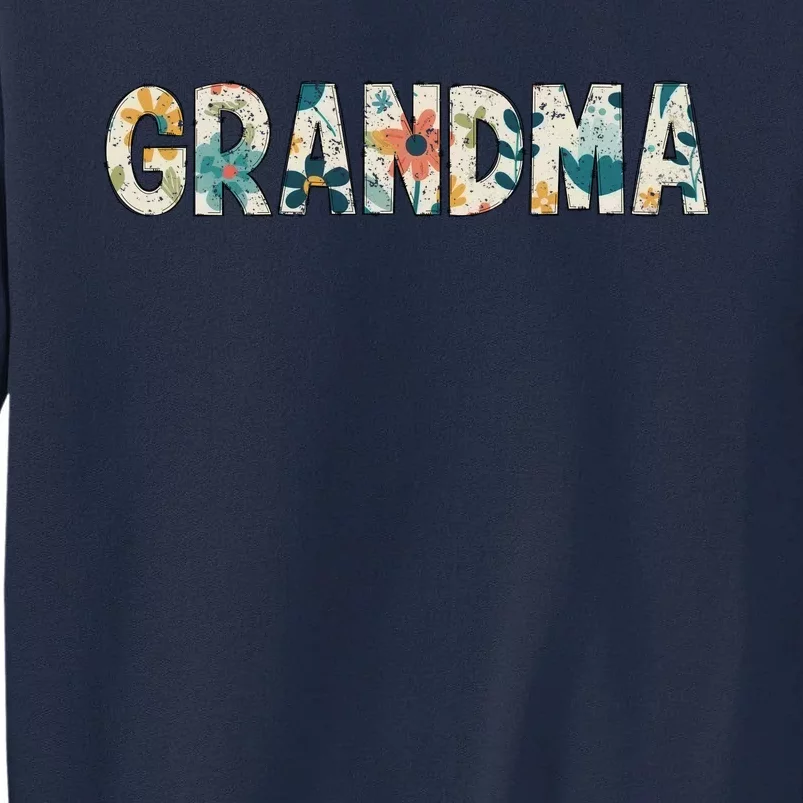 Grandma Floral Retro Tall Sweatshirt