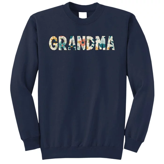 Grandma Floral Retro Tall Sweatshirt