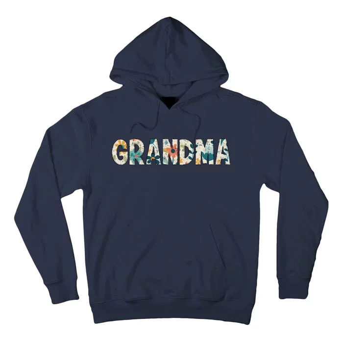 Grandma Floral Retro Tall Hoodie