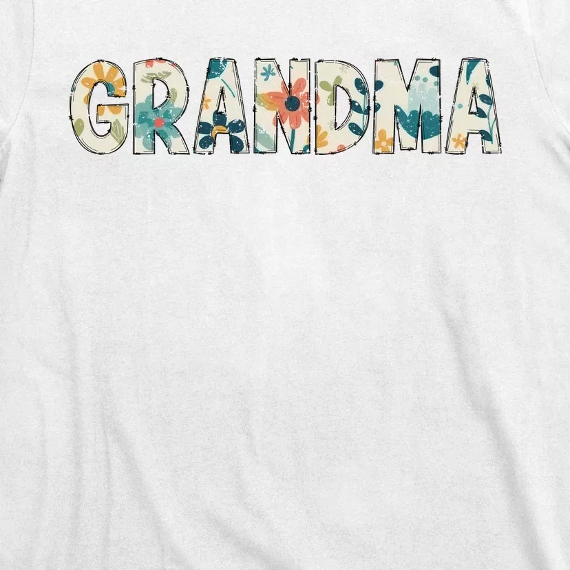 Grandma Floral Retro T-Shirt