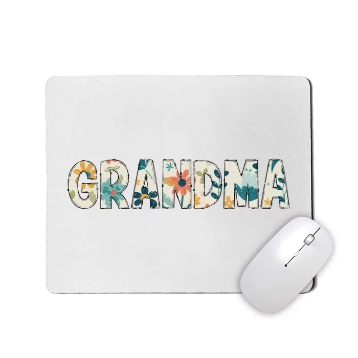 Grandma Floral Retro Mousepad