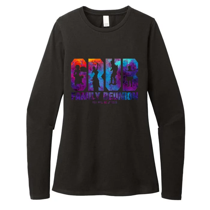 Grub Family Reunion Colorful Judgment funny games Womens CVC Long Sleeve Shirt