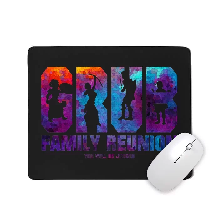 Grub Family Reunion Colorful Judgment funny games Mousepad