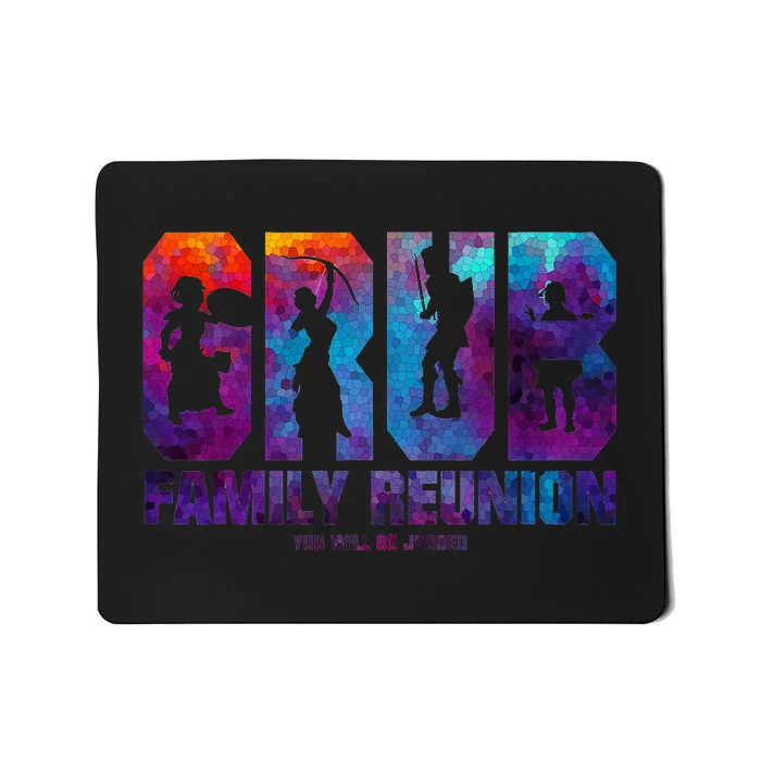 Grub Family Reunion Colorful Judgment funny games Mousepad