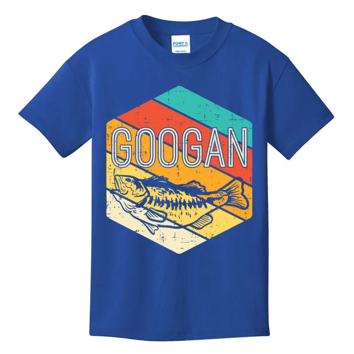 Googan Fish Retro Fishing Fisher Angler Gift Kids T-Shirt