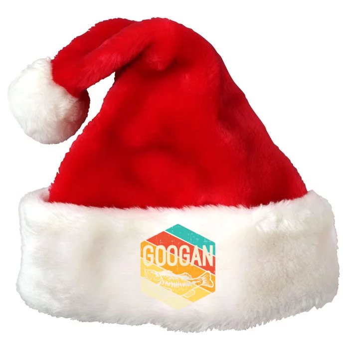 Googan Fish Retro Fishing Fisher Angler Gift Premium Christmas Santa Hat