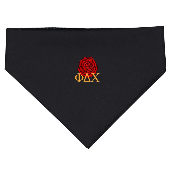 Greek Fraternity Red Incarnation USA-Made Doggie Bandana