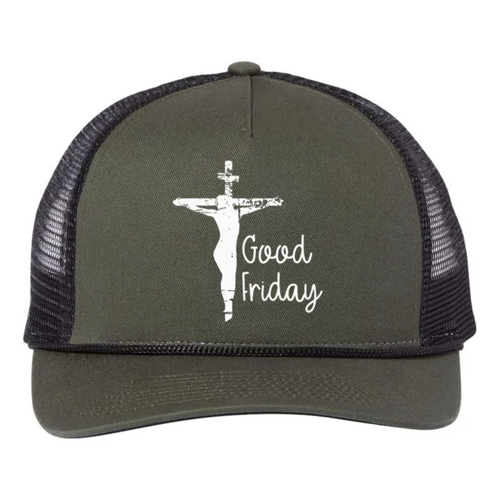 Good Friday Religion Religious God funny christian Retro Rope Trucker Hat Cap