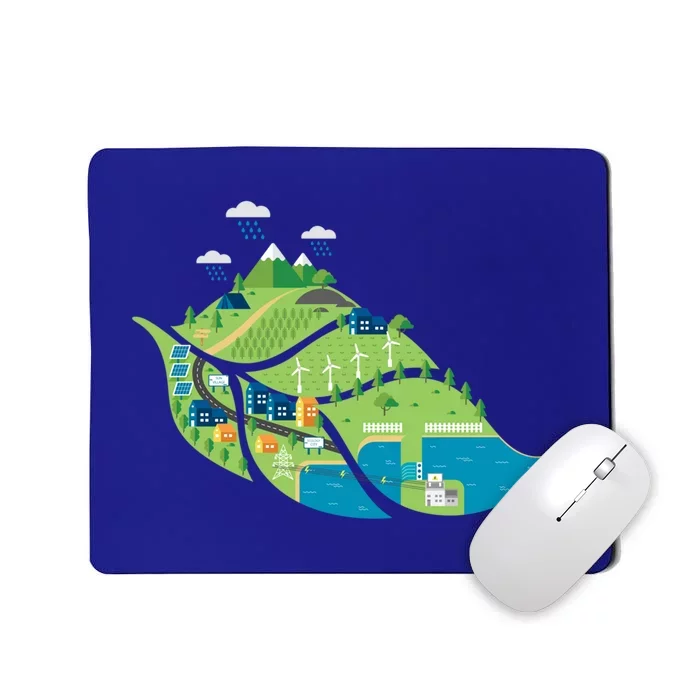 Green Future Renewable Energy Solar Wind Clean Air Water Cute Gift Mousepad