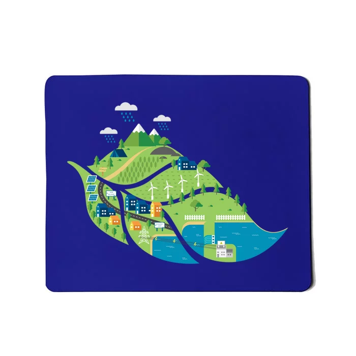 Green Future Renewable Energy Solar Wind Clean Air Water Cute Gift Mousepad