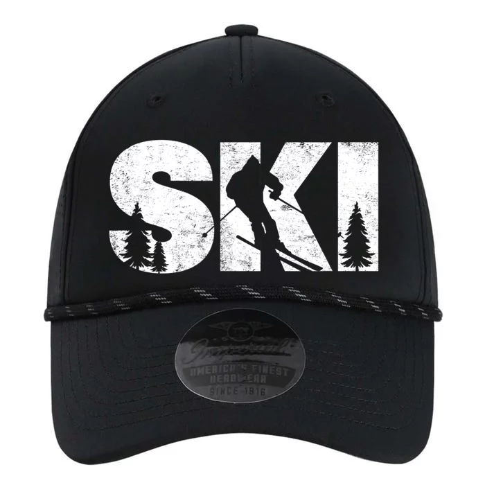 Gifts For Skiers Men Women Snow Skiing Alpine Downhill Ski TShirt Performance The Dyno Cap