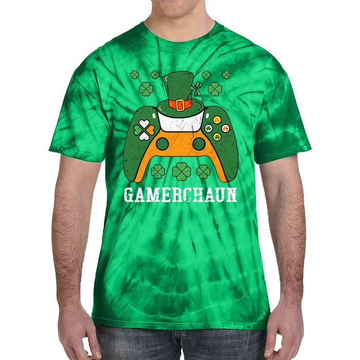 Gamerchaun Funny St Patrick Day Tie-Dye T-Shirt