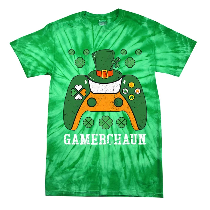 Gamerchaun Funny St Patrick Day Tie-Dye T-Shirt