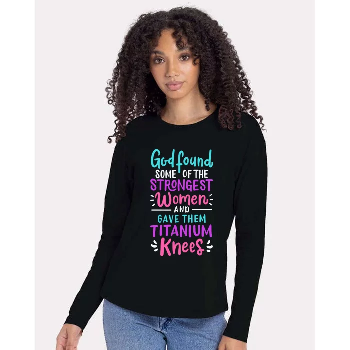 God Found Some Of The Strongest And Gave Them Titanium Funny Gift Womens Cotton Relaxed Long Sleeve T-Shirt