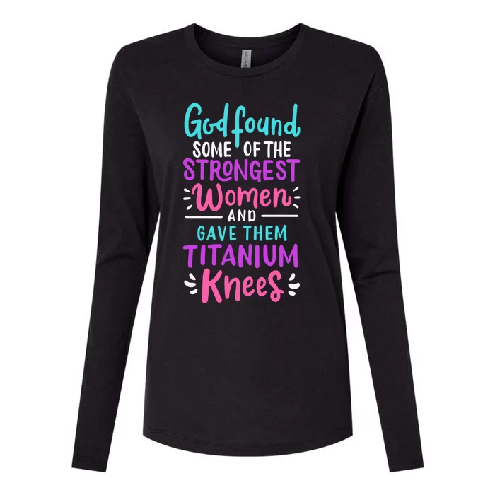 God Found Some Of The Strongest And Gave Them Titanium Funny Gift Womens Cotton Relaxed Long Sleeve T-Shirt