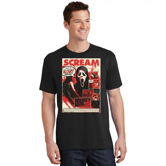 Ghost Face Scary Let's Watch Scary Movies T-Shirt