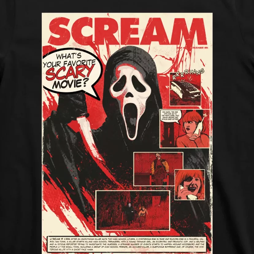 Ghost Face Scary Let's Watch Scary Movies T-Shirt