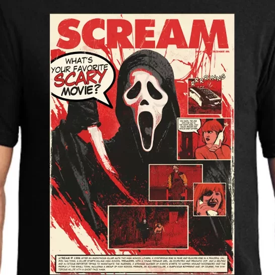 Ghost Face Scary Let's Watch Scary Movies Pajama Set