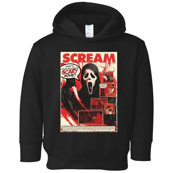 Ghost Face Scary Let's Watch Scary Movies Toddler Hoodie