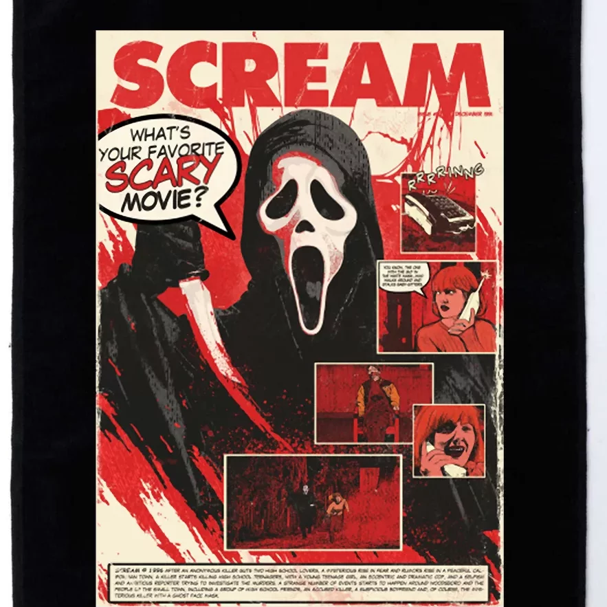 Ghost Face Scary Let's Watch Scary Movies Platinum Collection Golf Towel