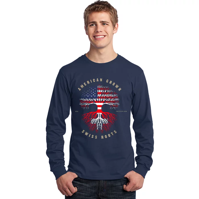 Gift For Swiss With Roots From Switzerland Long Sleeve Shirt