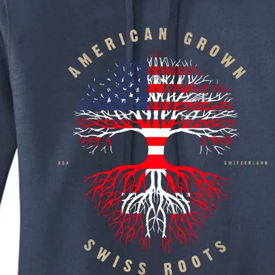 Gift For Swiss With Roots From Switzerland Women's Pullover Hoodie