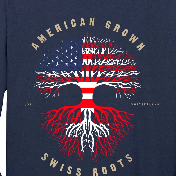 Gift For Swiss With Roots From Switzerland Tall Long Sleeve T-Shirt