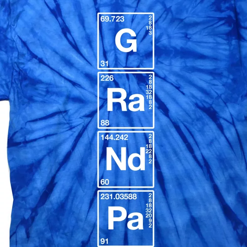 Grandpa Funny Sarcastic Grandparents Gift Grandaddy Science Great Gift Tie-Dye T-Shirt