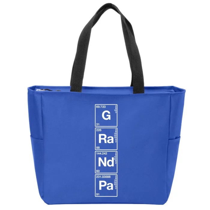 Grandpa Funny Sarcastic Grandparents Gift Grandaddy Science Great Gift Zip Tote Bag